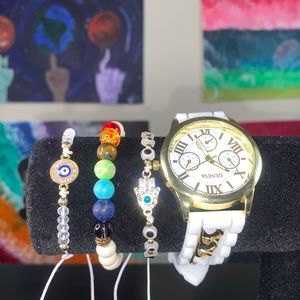 Chakra bracelet & Geneva watch